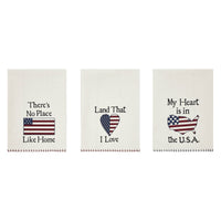 The Land That I Love Tea Towel Set of 3 16x28 - VHC Brands