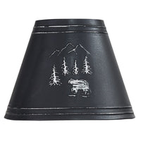 Black Bear Embossed Metal Lampshade 10