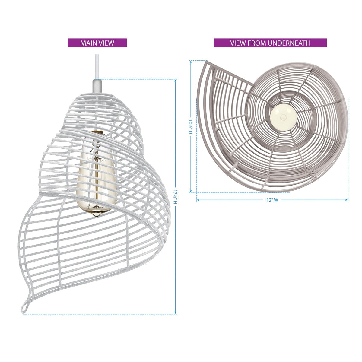 Sea Shell Pendant - Park Designs