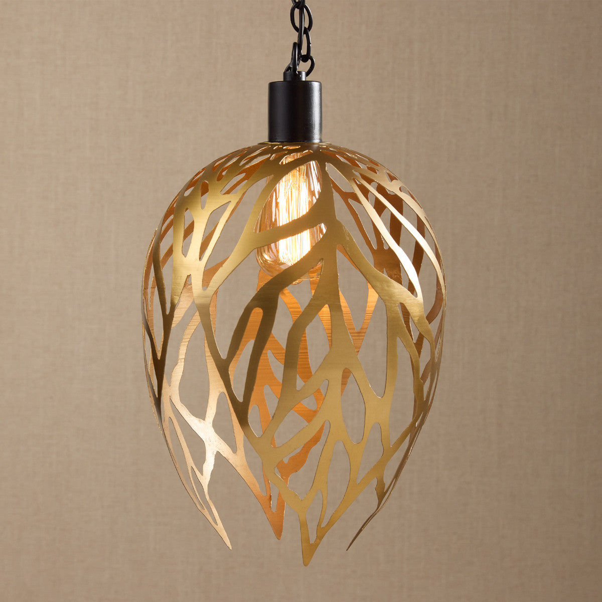 Gold Leaf Pendant - Park Designs