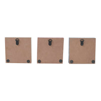 RWB Star MDF Block Signs Set of 3 5x5x1 VHC Brands