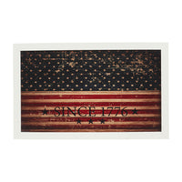 Vintage USA Flag Since 1776 MDF Wall Hanging 10x16 VHC Brands