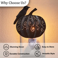 Crow & Pumpkin Night Light - Set of 4 Park Designs