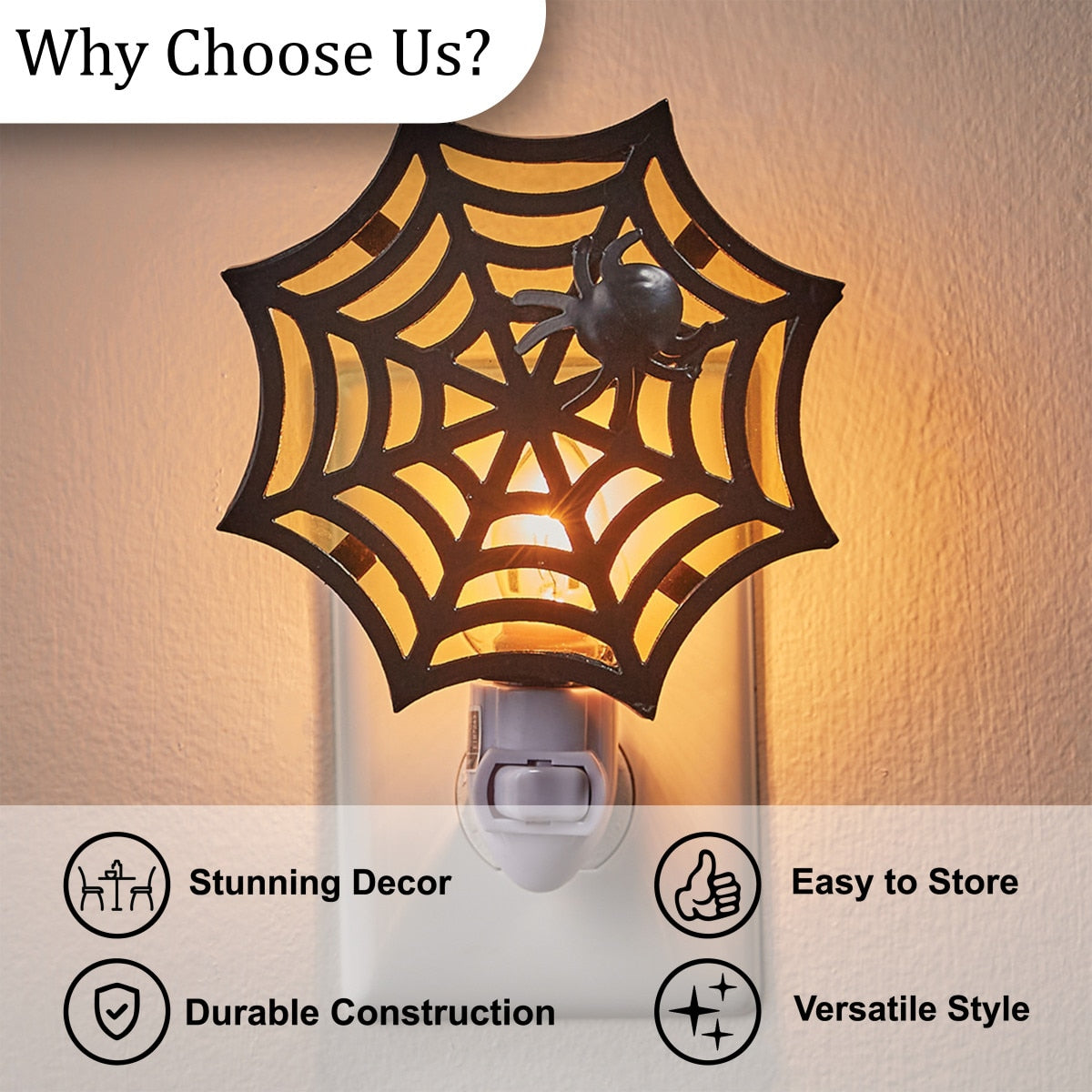 Spider Web Night Light- Set of 4 Park Designs