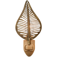 Leaf Night Light - Antique Brass Set of 4 Park Designs
