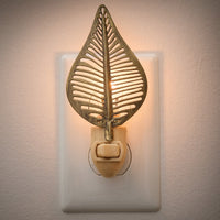 Leaf Night Light - Antique Brass Set of 4 Park Designs