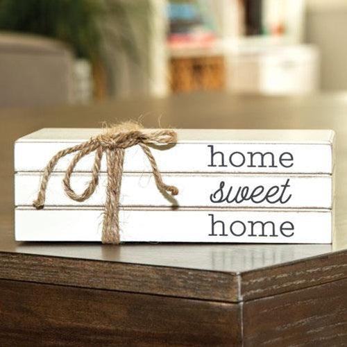 Home Sweet Home Stacked Books - The Fox Decor