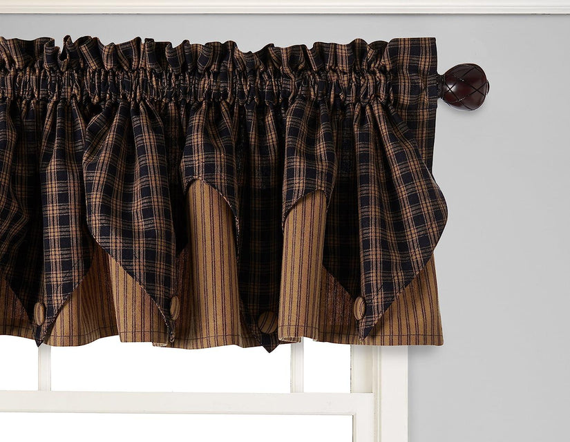 Sturbridge Navy Valance - Point Park Designs - The Fox Decor