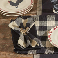 Wicklow Check Black Napkins - Set of 6 Park Designs - The Fox Decor