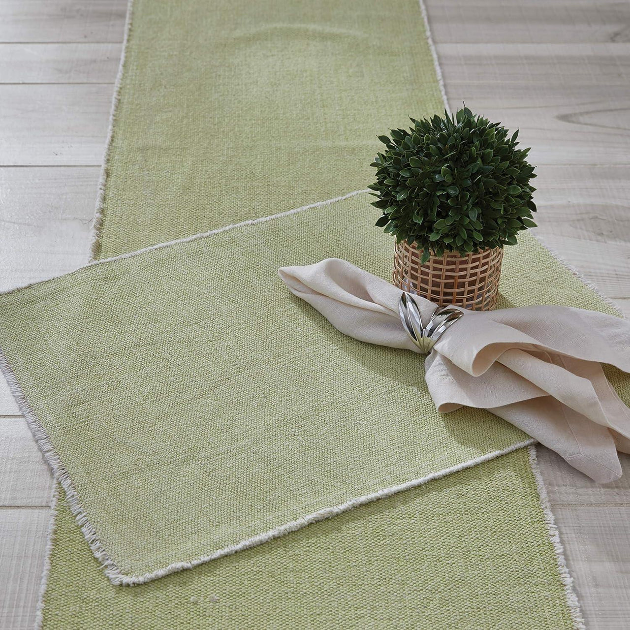 Frayed Edge Table Runner - Pear Park Designs - The Fox Decor