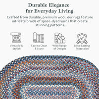 Astoria Braided Area Rug - Oval