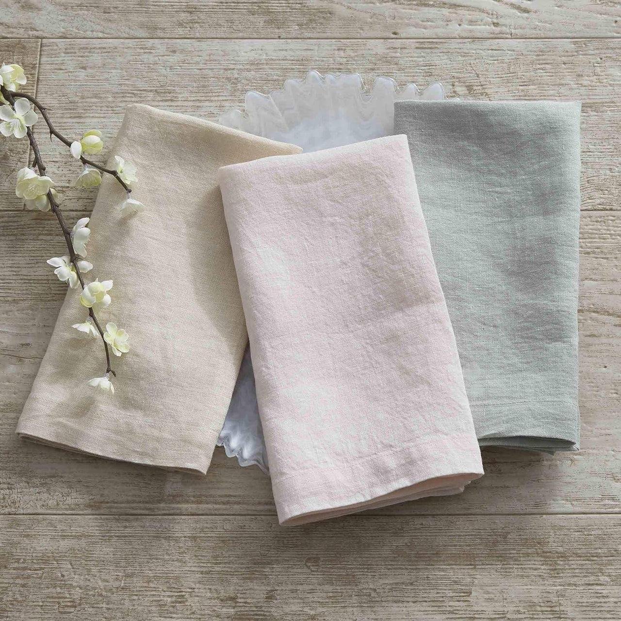 LINEN NAPKIN - BLUSH Set of 6 Park Designs - The Fox Decor