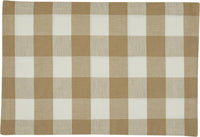 Wicklow Check Natural Placemats - Backed Set of 6 Park Designs - The Fox Decor