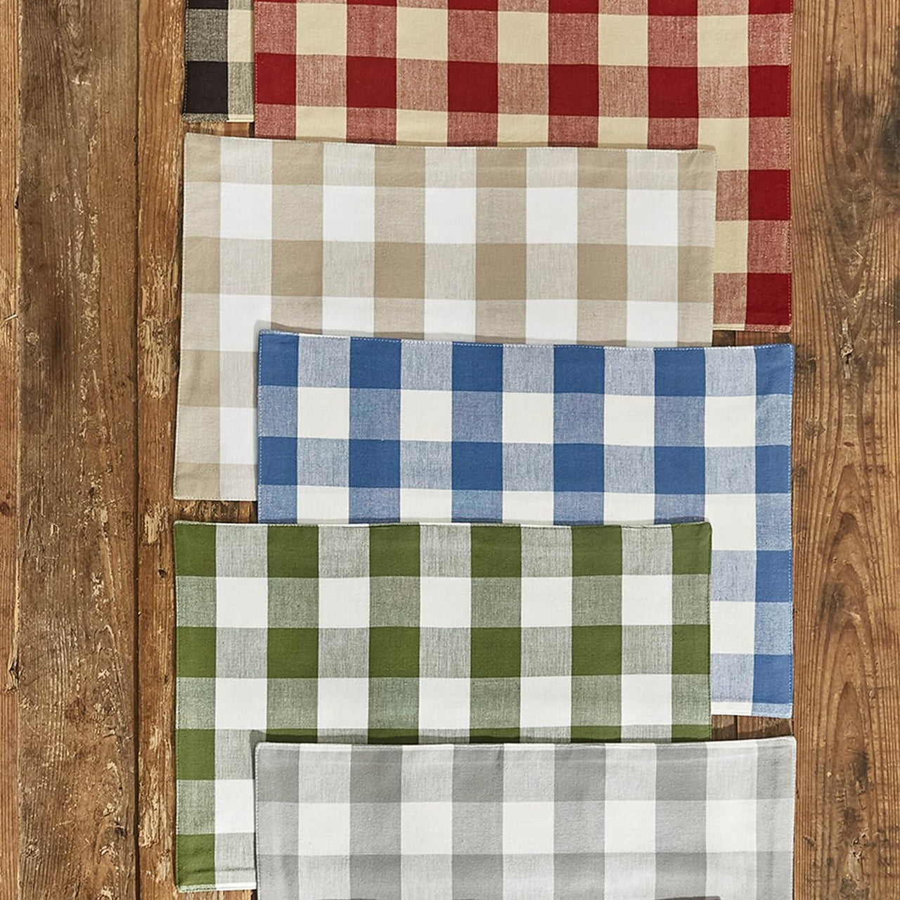 Wicklow Check Natural Placemats - Backed Set of 6 Park Designs - The Fox Decor