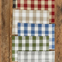 Wicklow Check Natural Placemats - Backed Set of 6 Park Designs - The Fox Decor