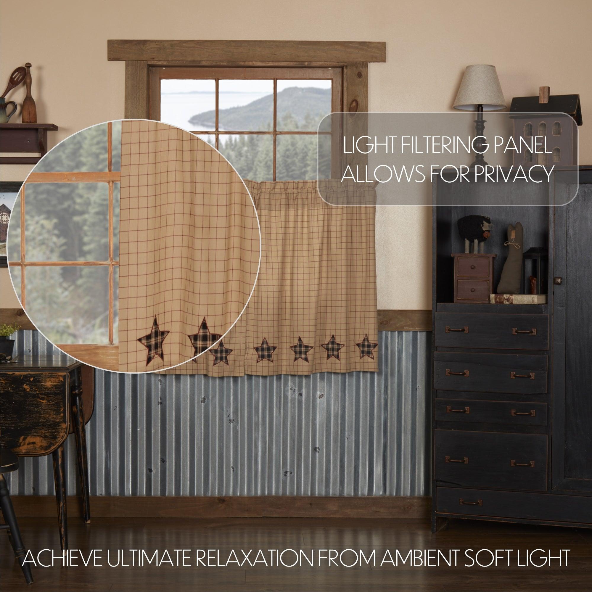 Bingham Star Tier Applique Star Set of 2 L36xW36 VHC Brands - The Fox Decor