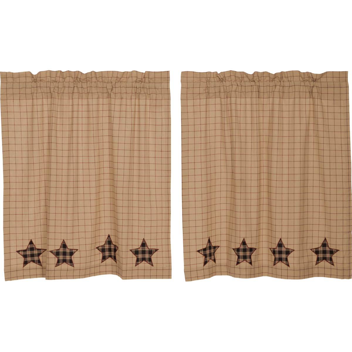 Bingham Star Tier Applique Star Set of 2 L36xW36 VHC Brands - The Fox Decor