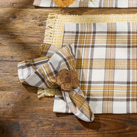 Maize Plaid Napkins - Set of 6 Park Designs
