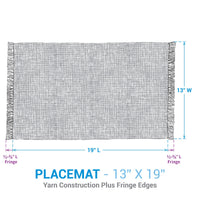 Rustic Fall Porch Placemats - Plaid  Set of 4 Park Designs