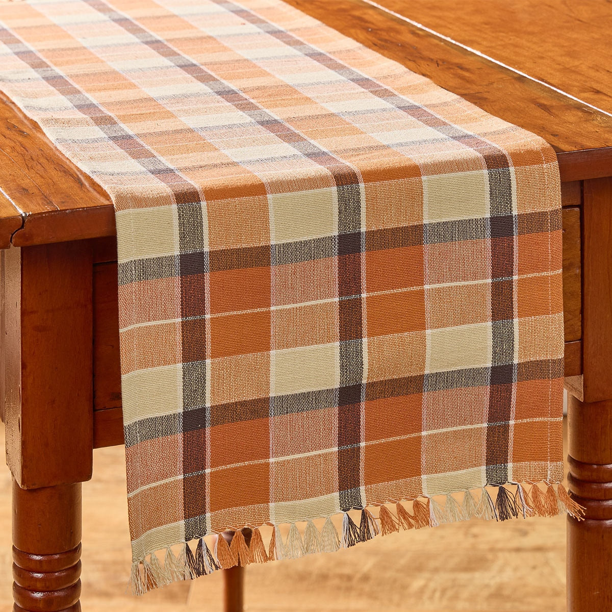 Rustic Fall Porch Table Runners 36" - Plaid  Park Designs