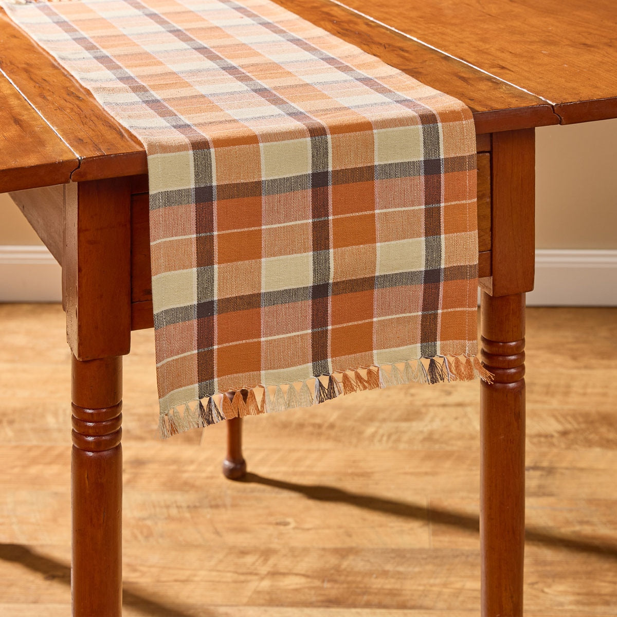 Rustic Fall Porch Table Runners 36" - Plaid  Park Designs