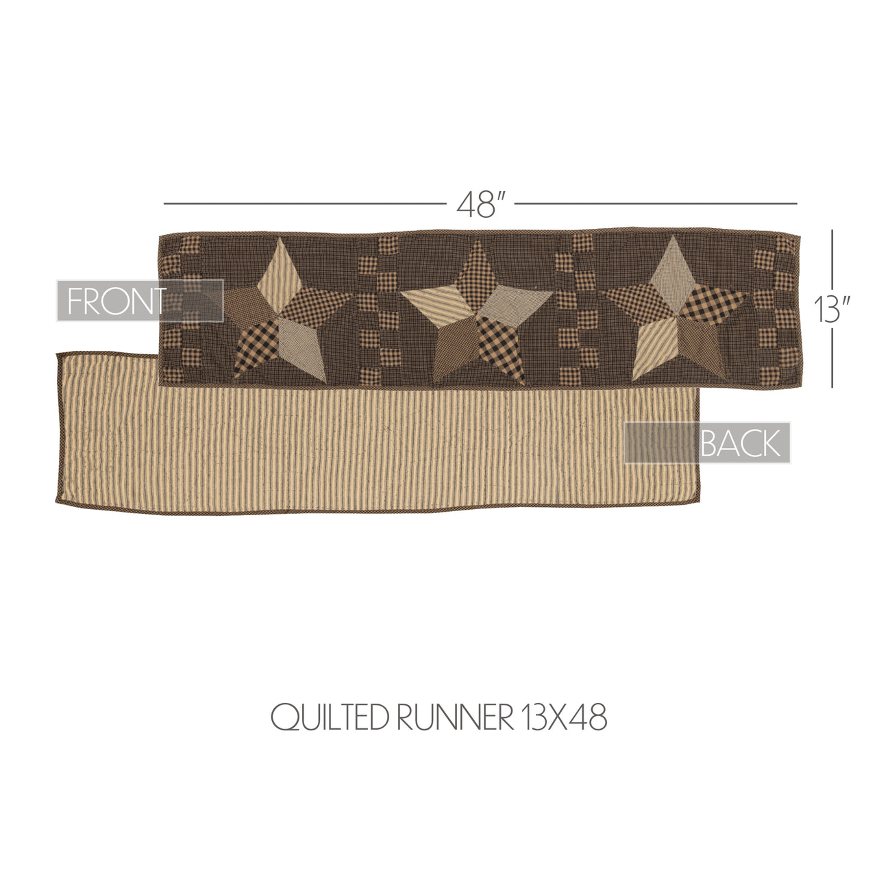 Farmhouse Star Runner Quilted 13x48 VHC Brands