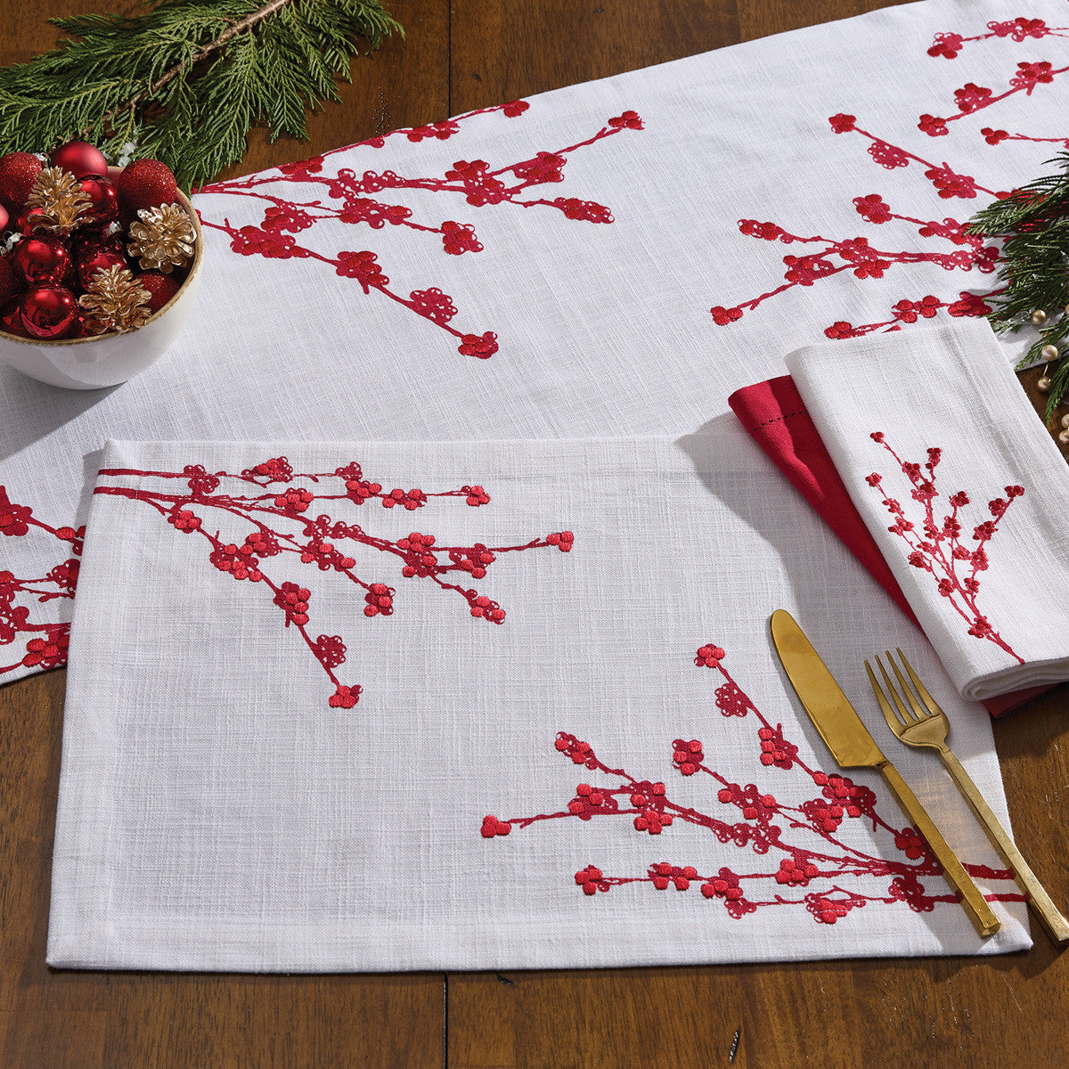 Berry Elegance Table Runner 54"L - Park Designs - The Fox Decor