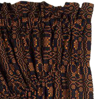 Black Mustard Lover?œ????ƒ?›??S Knot Jacquard Gathered Swag Lined - Interiors by Elizabeth