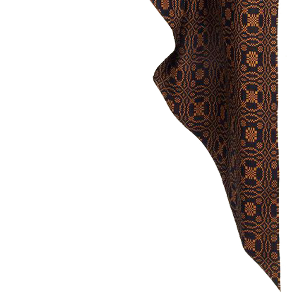 Black Mustard Lover?œ????ƒ?›??S Knot Jacquard Gathered Swag Lined - Interiors by Elizabeth