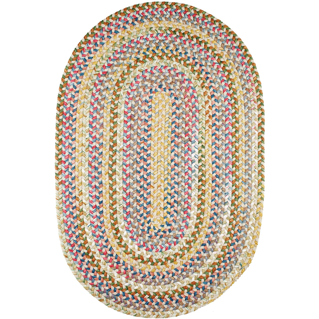 Country Jewel Braided Area Rug - Oval