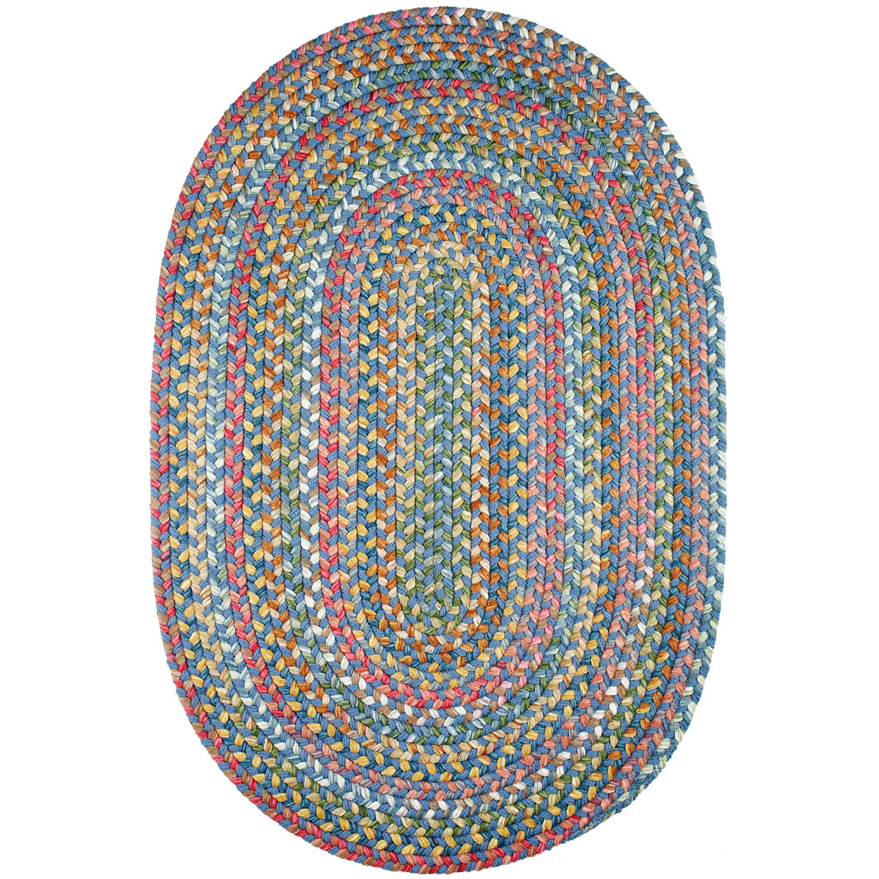 Country Jewel Braided Area Rug - Oval