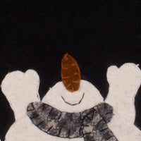 Snow Day Black Candlemat Set Of Two CMRE0225
