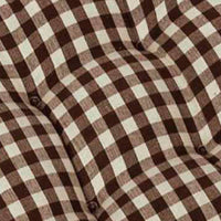 Black Nutmeg Heritage House Check Black Chair Pad - Interiors by Elizabeth