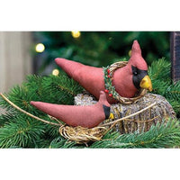 Stuffed Nesting Cardinal - The Fox Decor