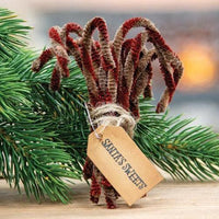 12 Set Antique Chenille Candy Canes - The Fox Decor