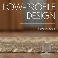 Cobblestone Jute Braided Rug Oval w/ Pad 60x96 (5'x8')