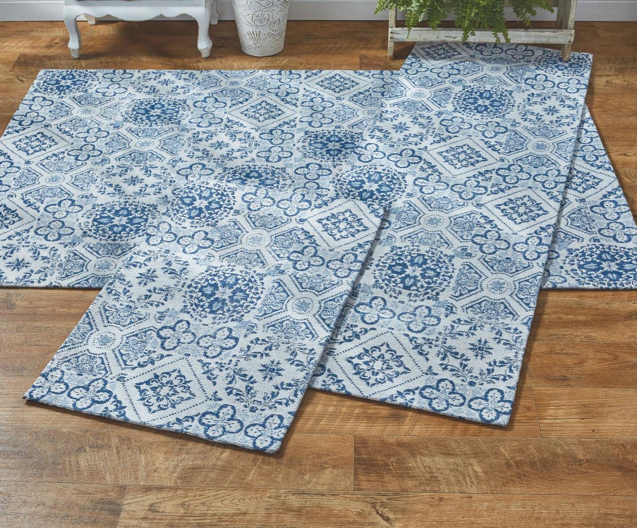Williamsburg Delft Tile 4'X6' Rug Park Designs - The Fox Decor