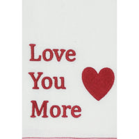 Red Love you More Towel  Set of 2 ET000017