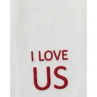 Red I Love Us Towel  Set of 2 ET000020