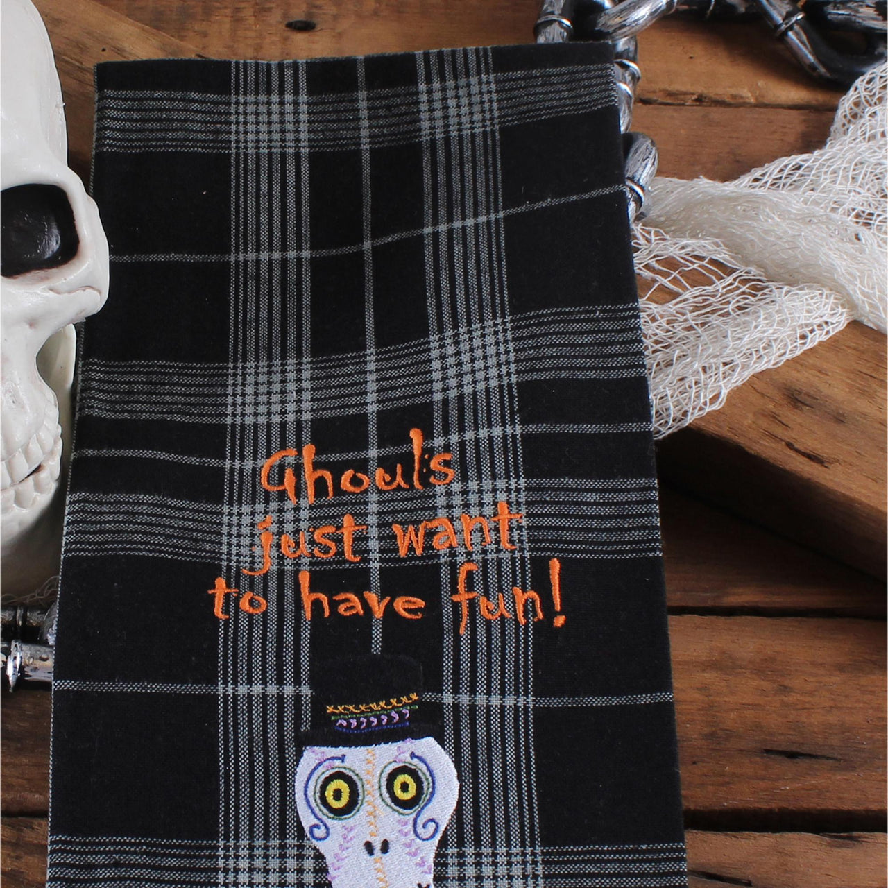 F Ghouls want fun Towel  Set of 2 ET846311