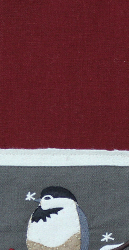 Chickadees Red towel  Set of 2 ETGD2085