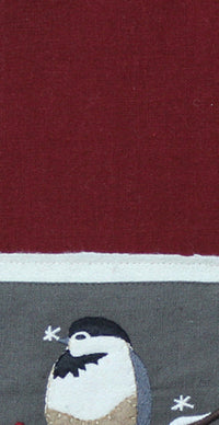 Chickadees Red towel  Set of 2 ETGD2085