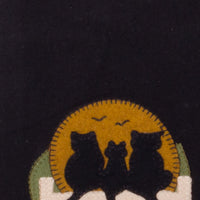 Cats On A Fence Towel Black Set Of Two ETGP0001