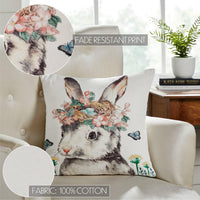 Garden Bunny Pillow 18x18 - The Fox Decor