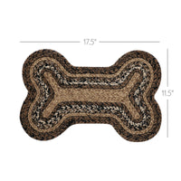 Espresso Indoor/Outdoor Small Bone Rug 11.5x17.5 - The Fox Decor