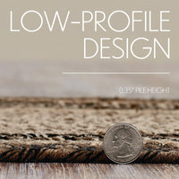 Espresso Indoor/Outdoor Small Bone Rug 11.5x17.5 - The Fox Decor