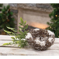 Snowy Sparkle Bird Nest - The Fox Decor