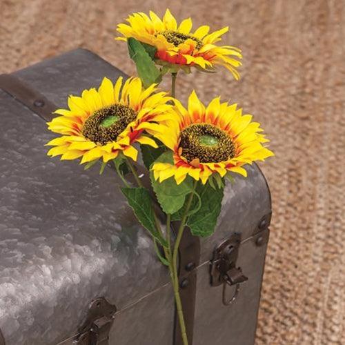 Bright Yellow Sunflower Spray - The Fox Decor