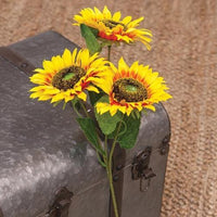 Bright Yellow Sunflower Spray - The Fox Decor