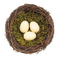 Vine & Moss Bird Nest w Cream Eggs 55 - The Fox Decor
